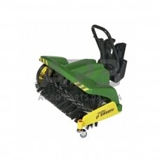 Rolly Toys traktoriaus su pedalais prikabinama žalia šlavimo mašina, 409884