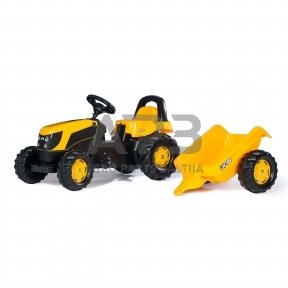 Rolly Toys traktorius su pedalais ir priekaba, 012619