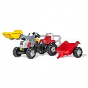 Rolly Toys Steyr CVT 6165 traktorius su pedalais ir priekaba, 023936