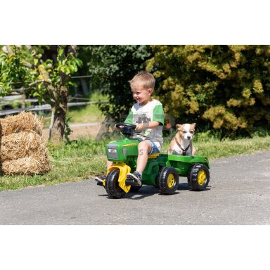 Rolly Toys John Deere minamas triratis su priekaba, 052769