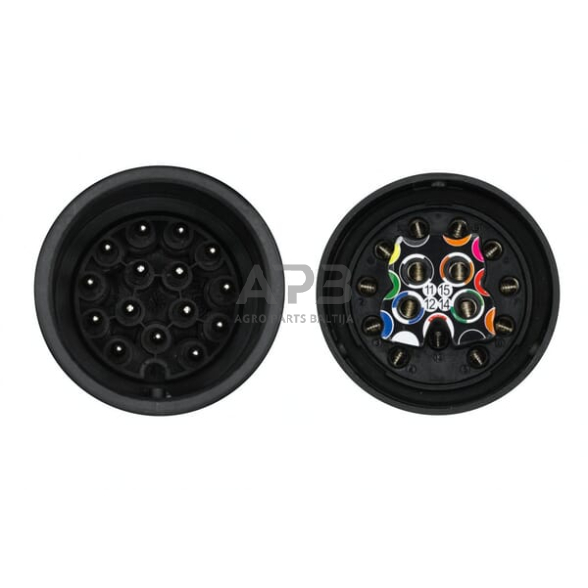 Rozetė, lizdas 15 kontaktų Hella 8JB007242011 4 Rozetė, lizdas 15 kontaktų Hella 8JB007242011 4