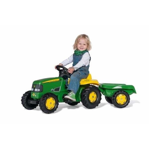 Rolly Toys traktorius John Deere su priekaba 012190 1 Rolly Toys traktorius John Deere su priekaba 012190 1