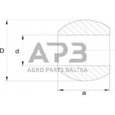 Rutulinė jungtis Ø28,9/56,4x44mm Z902800KR