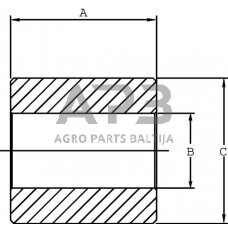 Rutulinės jungties įvorė 22,40 – 28,40 mm Z922228GP
