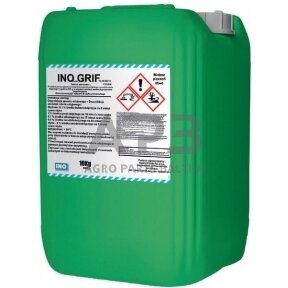 Rūgštinis ploviklis Kersia INO GRIF 10kg, skirtas melžimo agregatams valyti ir dezinfekuoti INOGRIF10