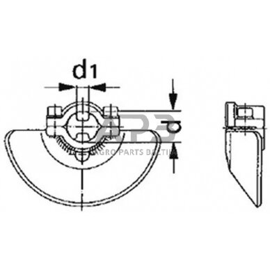 Rutulinė jungtis su flanšu 36,60 mm 089716 3