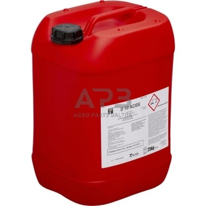 Rūgštinis ploviklis Kersia D10 ACIDE 25kg, skirtas melžimo įrangai valyti ir nukalkinti D10ACIDE25 Rūgštinis ploviklis Kersia D10 ACIDE 25kg, skirtas melžimo įrangai valyti ir nukalkinti D10ACIDE25