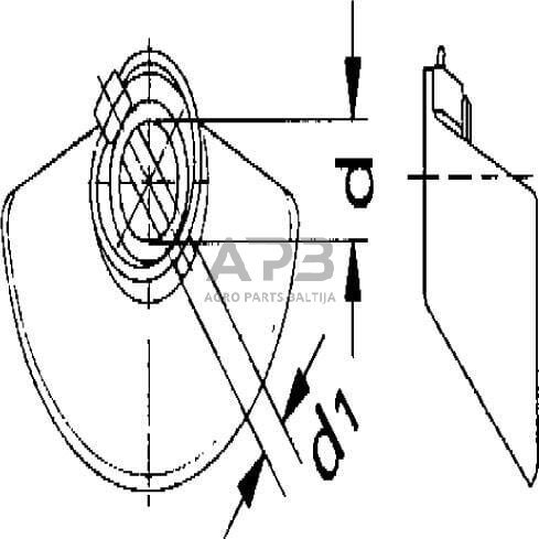 Rutulinė jungtis su flanšu 28,70 mm 082646 6 Rutulinė jungtis su flanšu 28,70 mm 082646 6