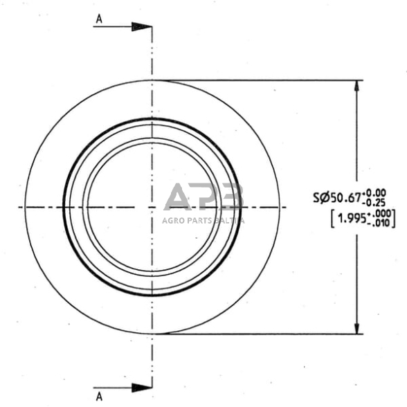 Rutulinė jungtis Ø25,7/50,7x44.5mm Z902025KR 3 Rutulinė jungtis Ø25,7/50,7x44.5mm Z902025KR 3