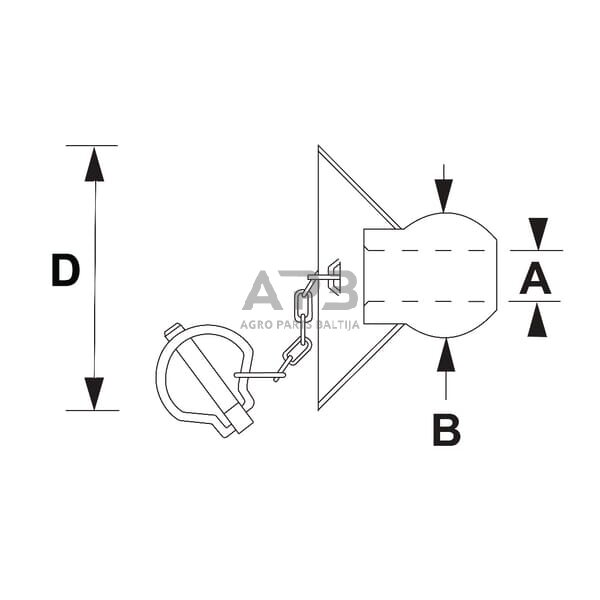 Rutulinė jungtis su flanšu 64,00 mm VLE6120 1