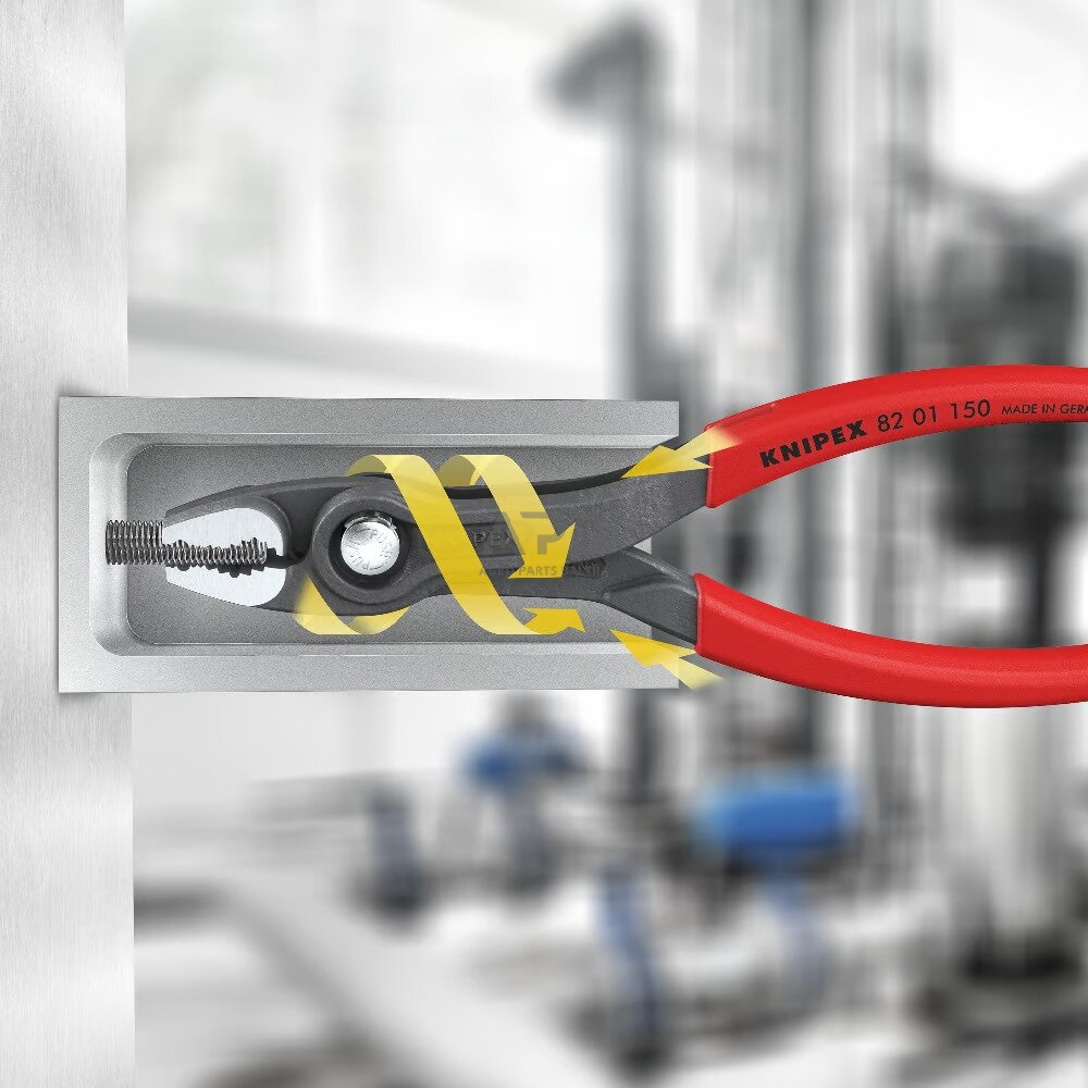 Santechninės replės 150mm (dvigubo griebimo) KNIPEX (su fiksavimu) 2 Santechninės replės 150mm (dvigubo griebimo) KNIPEX (su fiksavimu) 2