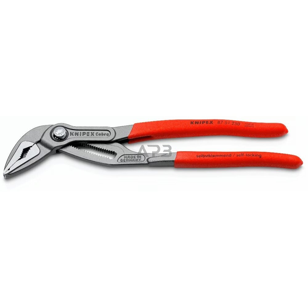 Santechninės replės prailgintos KNIPEX SLIM Cobra su fiksavimu 250mm