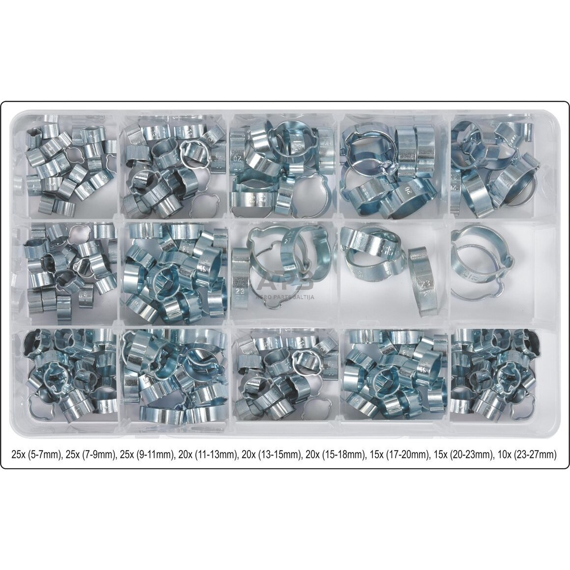 Sąvaržų rinkinys (175vnt)(5-27mm) 1 Sąvaržų rinkinys (175vnt)(5-27mm) 1