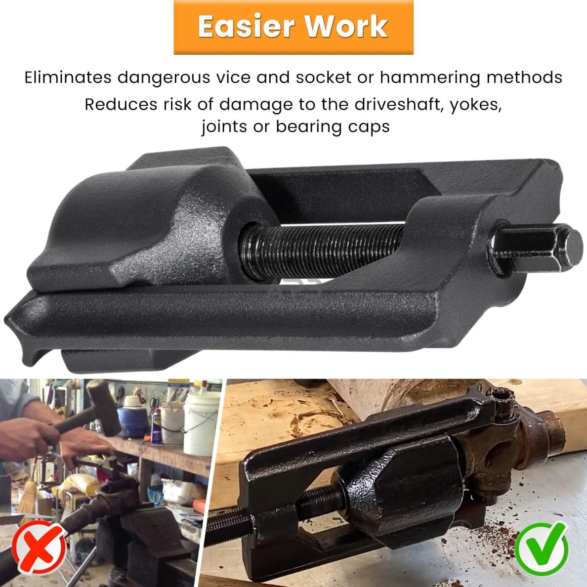 Šarnyrų/kryžmių nuėmėjas U-formos sunkvežimiams 6