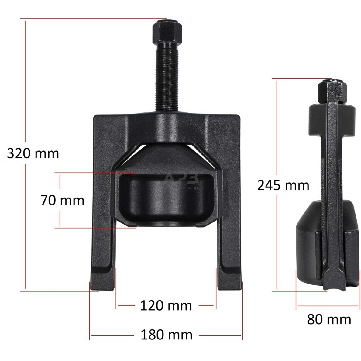 Šarnyrų/kryžmių nuėmėjas U-formos sunkvežimiams 8 Šarnyrų/kryžmių nuėmėjas U-formos sunkvežimiams 8