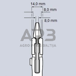 Santechninės replės - raktas KNIPEX su fiksavimu 250mm 10