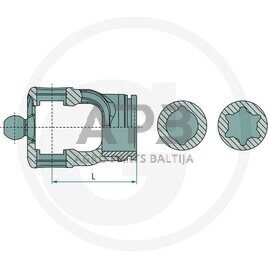 Šakutė BLUELINE 377137 1 Šakutė BLUELINE 377137 1