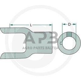 Šakutė Weasler 800-8230, 8008230 1 Šakutė Weasler 800-8230, 8008230 1