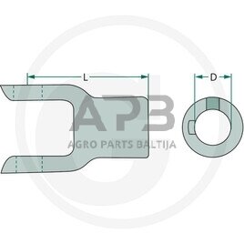 Šakutė Weasler 800-8330, 8008330 1 Šakutė Weasler 800-8330, 8008330 1