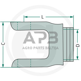 Šakutė Weasler 300-7241 1 Šakutė Weasler 300-7241 1