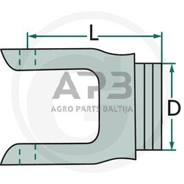 Šakutė Weasler 204016852, 300-6126 1 Šakutė Weasler 204016852, 300-6126 1