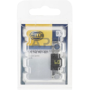 Saugiklis juostinis 32V, 60A, 41.1mm Hella 8JS742901021 4 Saugiklis juostinis 32V, 60A, 41.1mm Hella 8JS742901021 4