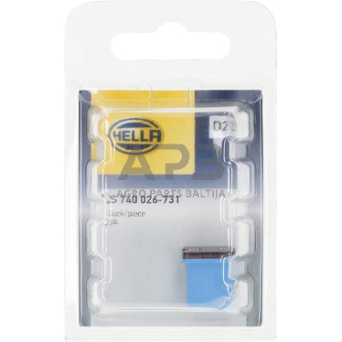 Saugiklis Pal 20A, 12mm Hella 8JS740026731 5 Saugiklis Pal 20A, 12mm Hella 8JS740026731 5