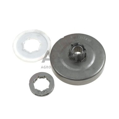 Sankabos būgnelis su guoliu ir žvaigždute Jonsered 630, žingsnis 3/8" užgriebiai 7. HU402LC-A7N