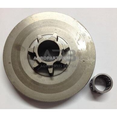 Sankabos būgnelis su guoliu kinietiškiems pjūklams 45cc, 52cc, 58cc, .325 7 užgriebių. Nac, Vd-Tech profi,Steel, Flora, Matrix, Victus, Kraft Welle, Eurotec,Eurotech,Nec, pn3800, Sankabos būgnelis su guoliu kinietiškiems pjūklams 45cc, 52cc, 58cc, .325 7 užgriebių. Nac, Vd-Tech profi,Steel, Flora, Matrix, Victus, Kraft Welle, Eurotec,Eurotech,Nec, pn3800,