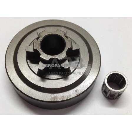 Sankabos būgnelis su guoliu 25cc 3/8 6 užgriebių. Guolio vidaus išmatavimai 10 mm, bugnelio vidaus išmatavimai 54 mm Sankabos būgnelis su guoliu 25cc 3/8 6 užgriebių. Guolio vidaus išmatavimai 10 mm, bugnelio vidaus išmatavimai 54 mm