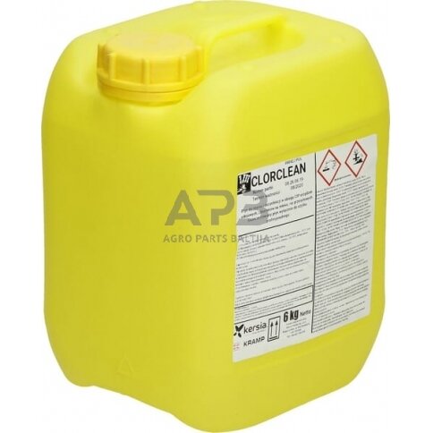 Šarminis ploviklis Kersia CLORCLEAN 6kg, skirtas melžimo įrangai valyti ir dezinfekuoti CLORCLEAN6 Šarminis ploviklis Kersia CLORCLEAN 6kg, skirtas melžimo įrangai valyti ir dezinfekuoti CLORCLEAN6
