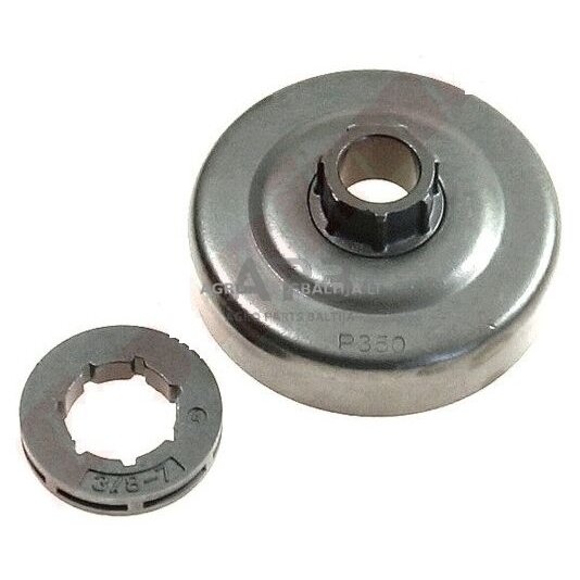 Sankabos būgnelis Partner su žvaigždute modeliams: 351 3/8" 6 užgriebių Sankabos būgnelis Partner su žvaigždute modeliams: 351 3/8" 6 užgriebių