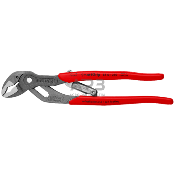 Santechninės replės 250mm KNIPEX su SmartGrip fiksavimu Santechninės replės 250mm KNIPEX su SmartGrip fiksavimu