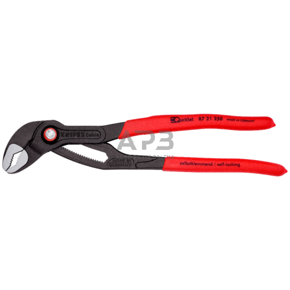 Santechninės replės KNIPEX Cobra su greitu fiksavimu 250mm Santechninės replės KNIPEX Cobra su greitu fiksavimu 250mm