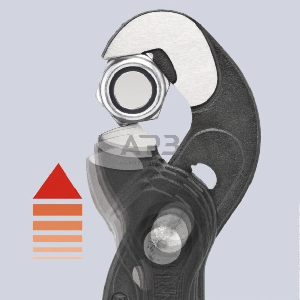 Santechninės replės KNIPEX greito sukimo su fiksavimu 250mm 7 Santechninės replės KNIPEX greito sukimo su fiksavimu 250mm 7