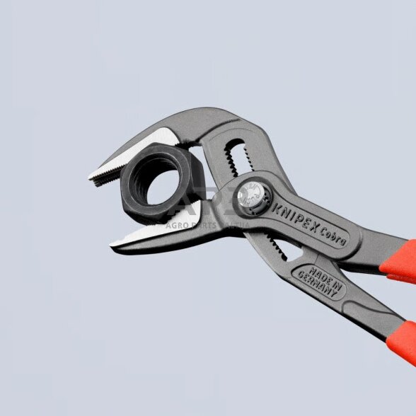 Santechninės replės prailgintos KNIPEX SLIM Cobra su fiksavimu 250mm 7 Santechninės replės prailgintos KNIPEX SLIM Cobra su fiksavimu 250mm 7