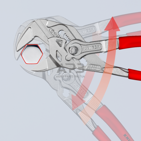 Santechninės replės-raktas 250mm KNIPEX su fiksavimu 6 Santechninės replės-raktas 250mm KNIPEX su fiksavimu 6