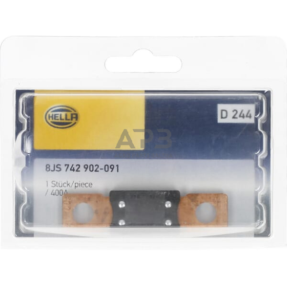 Saugiklis juostinis 400A, 68.6mm Hella 8JS742902091 4 Saugiklis juostinis 400A, 68.6mm Hella 8JS742902091 4