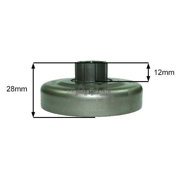 Sankabos būgnelis su guoliu ir žvaigždute Oleomac 947, 952 .325 7 užgriebių 3 Sankabos būgnelis su guoliu ir žvaigždute Oleomac 947, 952 .325 7 užgriebių 3