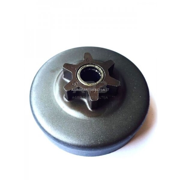 Sankabos būgnelis Mcculloch su guoliu 3/8" 6 užgriebių Sankabos būgnelis Mcculloch su guoliu 3/8" 6 užgriebių