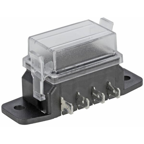 Saugiklio dėžutė 4 kontaktų 32V, 15A (ATO/ATC), 8x6.3mm FB10004KR Saugiklio dėžutė 4 kontaktų 32V, 15A (ATO/ATC), 8x6.3mm FB10004KR