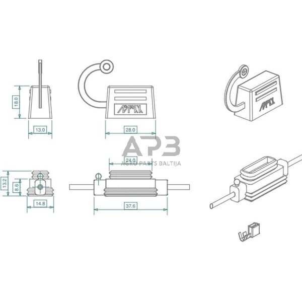 Saugiklio laikiklis iMaXX SI20153A 1 Saugiklio laikiklis iMaXX SI20153A 1