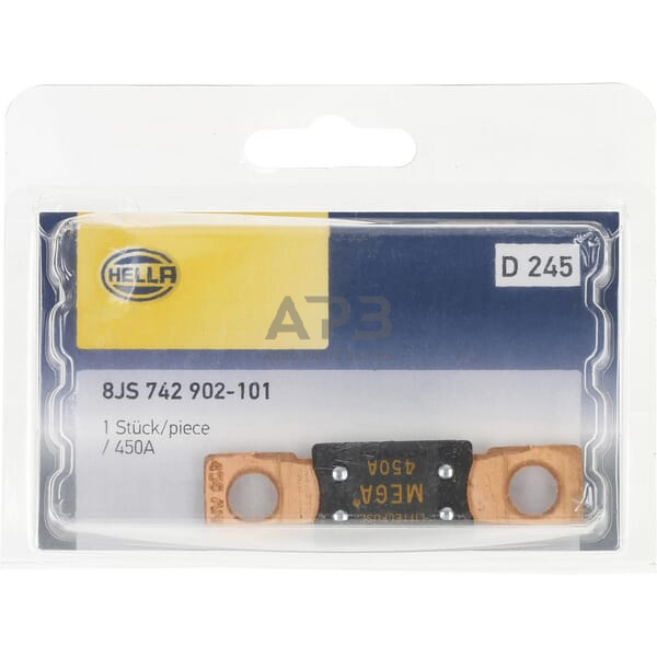 Saugiklis juostinis 450A, 68.6mm Hella 8JS742902101 4