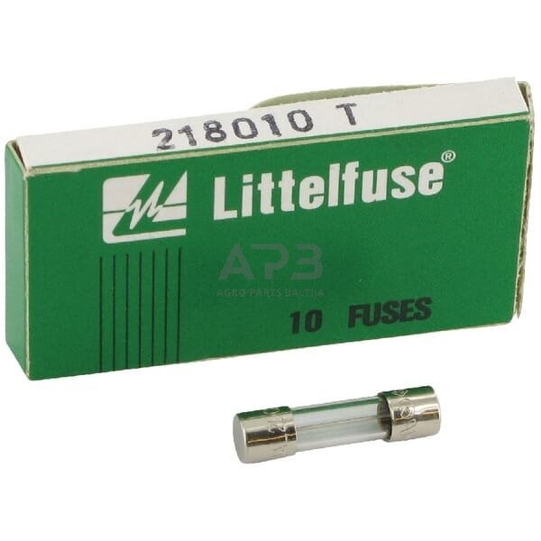 Saugiklis stiklinis 10A, 20mm Siba ZEK52010000 10vnt. 1 Saugiklis stiklinis 10A, 20mm Siba ZEK52010000 10vnt. 1