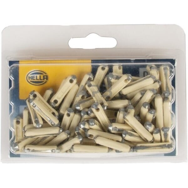Saugiklis Torpedo 5A, 25mm 100x Hella 8JS704073003 4 Saugiklis Torpedo 5A, 25mm 100x Hella 8JS704073003 4