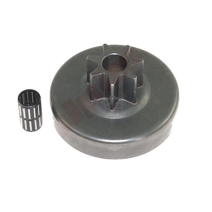 Sankabos būgnelis su guoliu pjūklams STIHL MS028, 028AV, 028WB žingsnis 325 užgriebiai 7 1118 640 2001, 11186402001 Sankabos būgnelis su guoliu pjūklams STIHL MS028, 028AV, 028WB žingsnis 325 užgriebiai 7 1118 640 2001, 11186402001