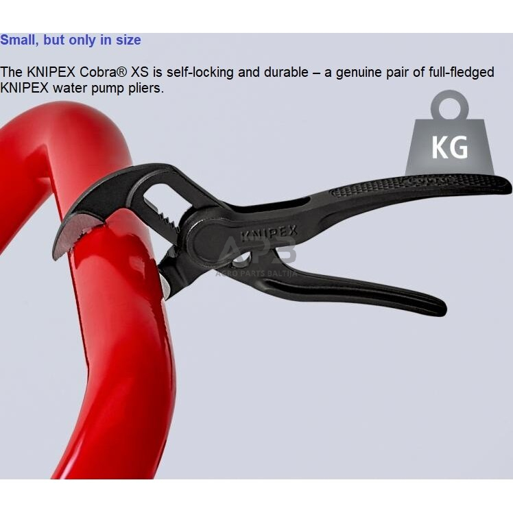 Santechninės replės 100mm KNIPEX Cobra XS (su fiksavimu) 6 Santechninės replės 100mm KNIPEX Cobra XS (su fiksavimu) 6