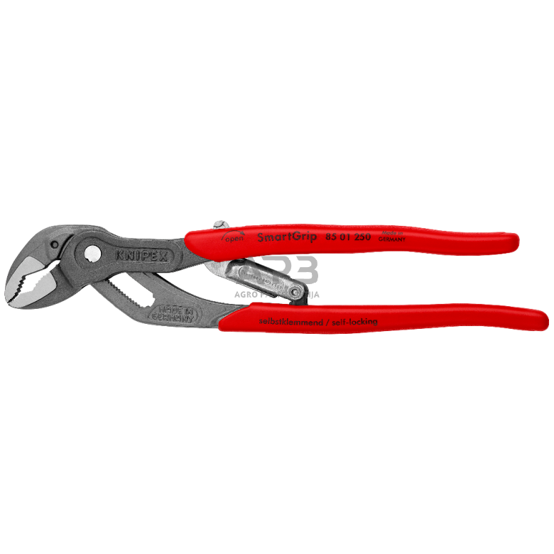 Santechninės replės 250mm KNIPEX su SmartGrip fiksavimu Santechninės replės 250mm KNIPEX su SmartGrip fiksavimu