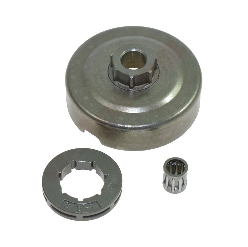 Sankabos būgnelis su guoliu ir žvaigždute ECHO CS 310ES , 352ES žingsnis 3/8 užgriebiai 7A556-000543, 7A556000543 Sankabos būgnelis su guoliu ir žvaigždute ECHO CS 310ES , 352ES žingsnis 3/8 užgriebiai 7A556-000543, 7A556000543