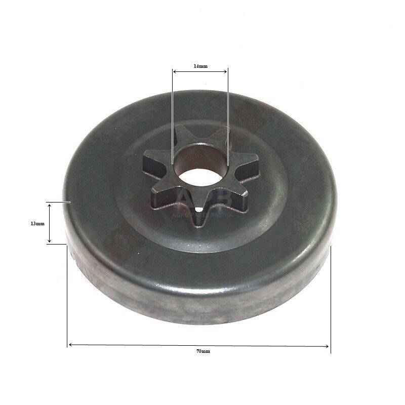 Sankabos būgnelis ECHO CS 400, CS3600, CS3700, CS3900, CS400, CS4100, CS420, CS4200, CS440, CS4400, CS4510, CS4600 žingsnis 325" 7 užgriebiai 175105-14630, 17510514630, 38065X